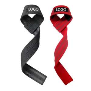 Customized Logo Fitness Non-Slip Wrist Wraps Adjustable Gym Sports Training Bodybuilding Weight Lifting Wrist Straps