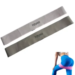 Customized Logo Heavy Duty Yoga Resistance Bands Durable Non Slip Elastic Polyester Hip Band