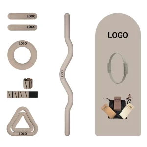 Customized Logo High Quality Foldable Pilates Set with Thick PU Yoga Mat for Women