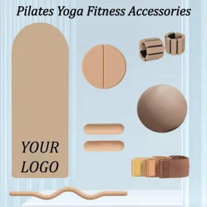 Customized Logo Home Gym Fitness Set with Barbell Bar Silicone Dumbbell Power Ring Yoga Pilates Accessories