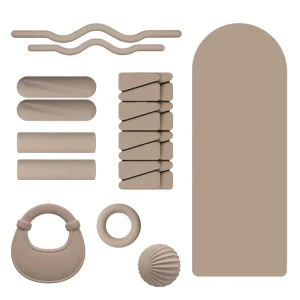 Customized Logo Pilates Set with Foldable Thick PU Yoga Mat for Women