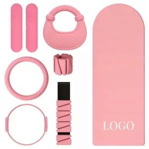Customized Logo Weight Beam Silicone Dumbbell Yoga Mat Home Gym Fitness Set Pilates Kit