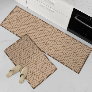 Customized Modern Woven Diatomaceous Earth Kitchen Mat OEM ODM Printed Logo Quick-Dry Non-Slip Floor Mat