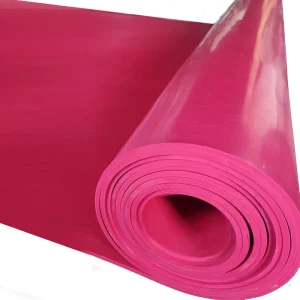 Customized Multi-Color Natural Rubber Sheet Floor Mat, Indoor/Outdoor, Shore 38-65 Hardness