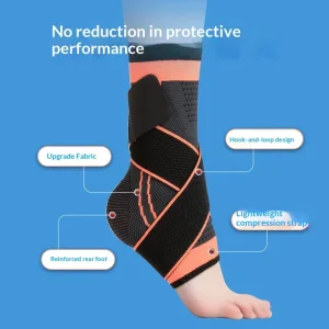 Customized Neoprene Sports Ankle Brace for Running & Football Unisex Four way Elastic Warm Breathable Ankle Fixation Support