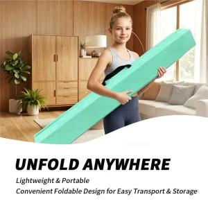 Customized Non-Slip Balance Beam Wear-Resistant Flannel Fabric Surface for Yoga Fitness Gymnastics Soft Balance Beam