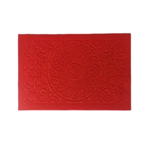 Customized Polyester PVC-Backed Anti-Slip Striped Thin Carpet Floor Mat for Home and Outdoor Use
