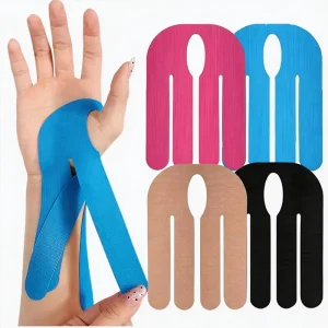 Customized Pre Cut Hand & Wrist Kinesiology Tape for Carpal Tunnel Relief 4 Colors Breathable & Waterproof Sport Tape