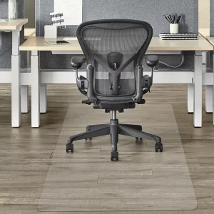 Customized Size PVC Clear Chair Mat for Hard Floors 1.5mm Waterproof Transparent Vinyl Wood Tile Protection Mat for Office Home