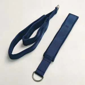 D-Ring Straps Double Loops Fleece Padded Pilates Yoga Exercise Straps