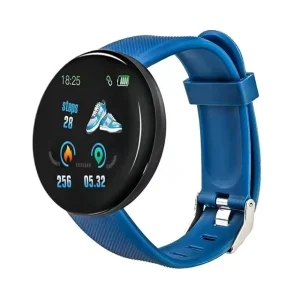 D18 Smart Watch Women Fitness Tracker Round Heart Rate Blood Pressure Smart Bracelet Waterproof Sport Smartwatch