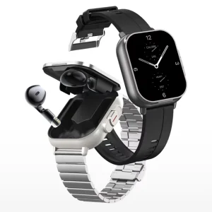 D8 2-in-1 Smartwatch with Wireless Earbuds TWS Earphones Health Monitor Fitness Bracelet