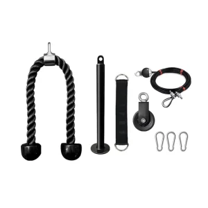 DIY Lat Pulldown and Pec Deck Machine Modification Kit with PVC Suspension Training Belt and Pulley
