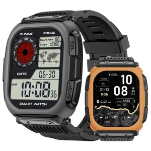 DM66 GPS Smart Watch with Calling, Offline Maps, Compass, 5ATM Waterproofing, Outdoor Fitness Tracker for Men