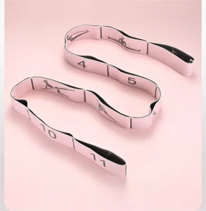 Dance Fitness Yoga Elastic Rope with Numbered Segments for Stretching and Body Shaping
