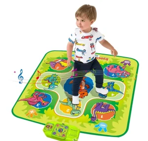 Dance Game Mat for Girls Ages 3-10, 5 Game Modes, 3 Challenge Levels, Adjustable Volume