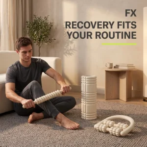 Deep Tissue Foam Roller for Muscle Massage, Workout Recovery, Yoga, Pilates, Stretching, and Fitness Exercise