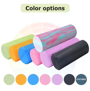 Deep Tissue Massage Foam Roller, EVA, Marble Texture, Physical Therapy, Yoga, Fitness