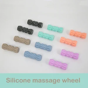 Deep Tissue Massage Muscle Relief Yoga Silicone Wheel Massager Muscle Massager Roller Unisex for Muscle Pain Relief