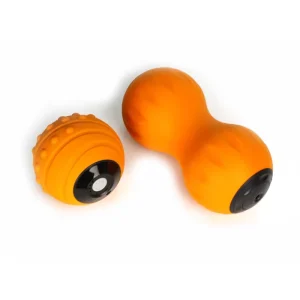 Deep Tissue Trigger Point Spiky EVA Vibrating Foam Roller, Mini Peanut Massage Ball, 2200mAh Battery
