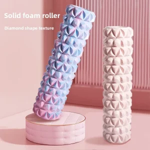 Diamond-Texture EVA/PVC Medium-Firmness Solid Long Spiked Foam Roller
