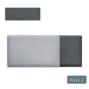 Diamond Texture Grid Pattern Anti-Fatigue Kitchen Mat, Cushioned, Non-Slip, Beveled Edge