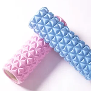 Diamond Yoga Column Hollow EVA Foam Roller for Muscle Massage, Fitness Training, and Running