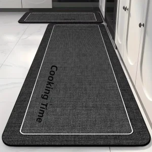 Diatom Mud Modern Minimalist Solid Color Floor Mat, Kitchen-Specific Water-Absorbing Oil-Resistant Stain-Resistant