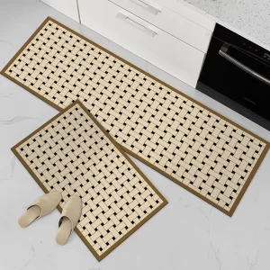 Diatom Mud Woven Floor Mat for Kitchen Bathroom and Entryway Quick Dry Non Slip