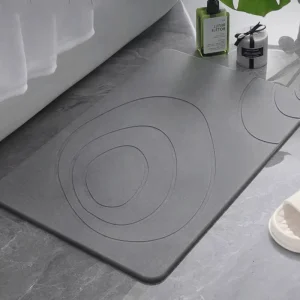 Diatomaceous Earth Diatomite Absorbent Quick-Drying Non-Slip Stone Bath Mat for Bathroom and Entryway