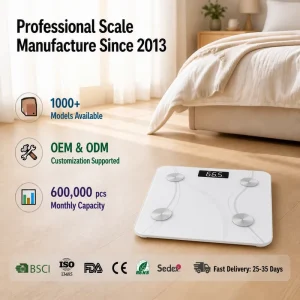 Digital Bathroom Weight Scale Electronic Personal Weighing Scale with LCD Display