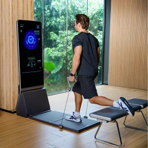 Digital Metal Home Gym Machine for Strength Training with Chest, Squat, and Crossover Exercises