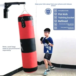 Direct Factory Delivery Indoor PVC Boxing Sandbag Rack Wall-Mounted Bracket with Adjustable Hanging for Sand Filling