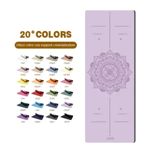 Direct Factory Eco-Friendly PU Rubber 6mm Thick 183cm Yoga Mats Mixed Colors