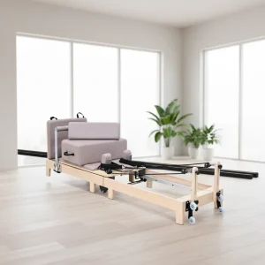Direct Factory Foldable Pilates Reformer Solid Oak Portable for Pilates Studios and Home Use