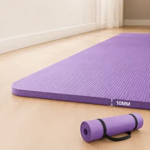 Direct Factory NBR Yoga Mat, 8mm, 10mm, 12mm, or 15mm