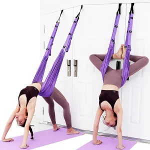 Door Anchor Leg Stretching Strap for Yoga, Pilates, Dance and Plantar Fasciitis Relief