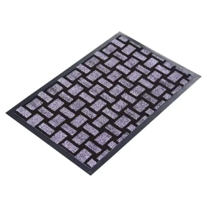 Double-Color Welcome Door Mat with PVC Backing and Anti-Skid Carpet