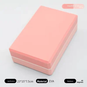 Double Color Yoga Blocks Foam Yoga Bricks Blocks Provides Stability Balance for Improve Strength and Deepen Pose Yoga Props
