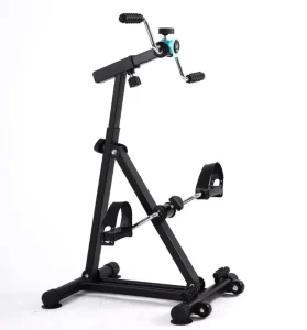 Double-Folding Pedal Exerciser for Rehabilitation and Home Use