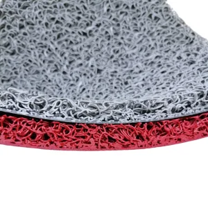 Double-Layer Anti-Slip PVC Thin Mesh Pattern Rubber Backing Outdoor Car Floor Mat