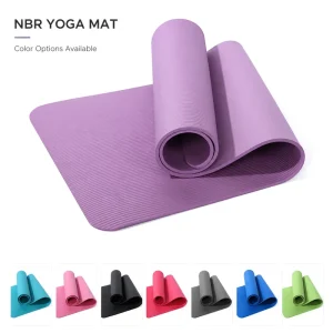 Double-Layer NBR Two-Tone Cushion Yoga Mat for Knee Comfort Pilates Floor Workout and Home Gym