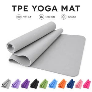 Double-Layer TPE Non-Slip Yoga Mat for Dynamic Flow and Balance Training 183 x 61 cm
