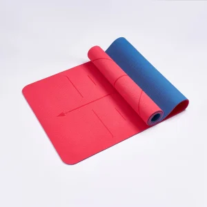 Double Layer TPE Yoga Mat 6mm Non-Slip Eco-Friendly with Carrying Strap and Knee Protection