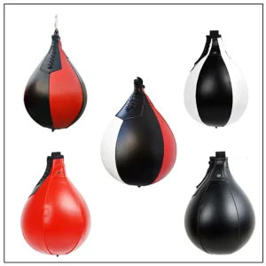 Double PU Leather End Punching Decompression Balls for MMA Boxing