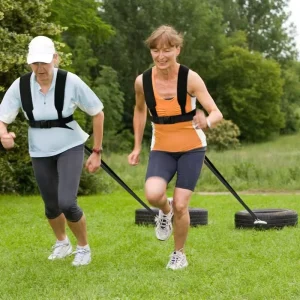 Double Resistance Band for Back Tension Training Running and Outdoor Fitness