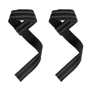 Double Sided Anti Slip Weight Lifting Straps Professional Gym Wrist Straps for Heavy Lifting Customized Logo OEM