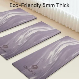 Double Sided PU Pilates Yoga Mat Natural Rubber Base Non Slip Water Resistant Manufacturer