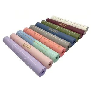 Double-Sided TPE 6mm/8mm Yoga Mat Dual-Color Custom Logo Non-Slip Water-Resistant Pilates Fitness