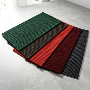 Double-Striped Handmade Waterproof Floor Mat for Home Office and Outdoor Use
